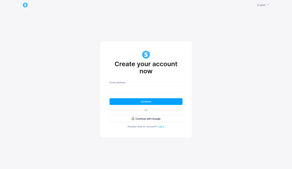 Systeme.io registration page